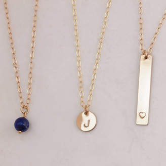 Lulu + Belle Set Of Gold Or Silver Personalised Layered Necklaces