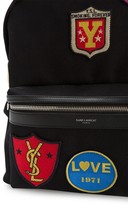 Thumbnail for your product : Saint Laurent City patch embellished backpack