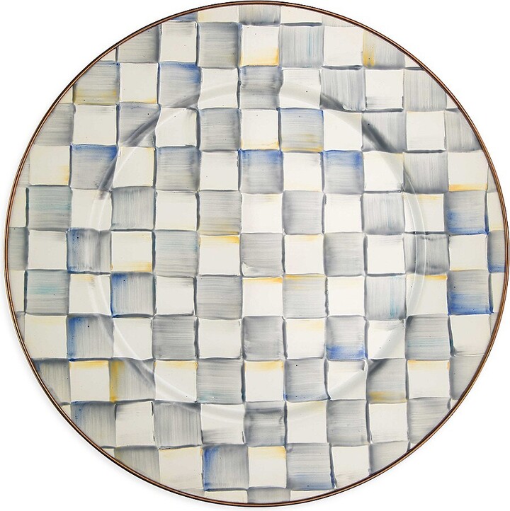 Mackenzie Childs Sterling Check Enamel Serving Platter ShopStyle