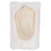 Thumbnail for your product : Sterntaler Cream Fluffy Fleece Balaclava