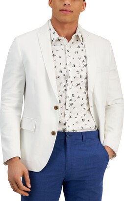 INC International Concepts Men's Slim-Fit Stretch Linen Blend Suit Jacket, Created for Macy's