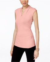 Thumbnail for your product : Vince Camuto Sleeveless Ruched V-Neck Top