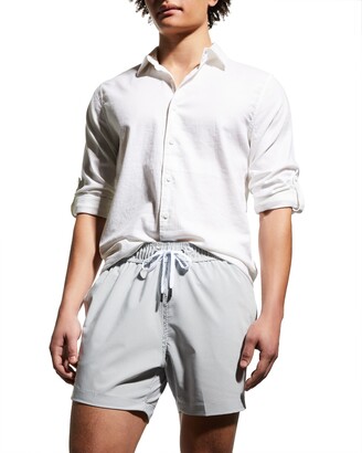 Onia Men's Stretch Linen Roll-Tab Sport Shirt - ShopStyle