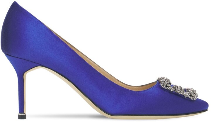 Royal Blue Satin Shoes | ShopStyle