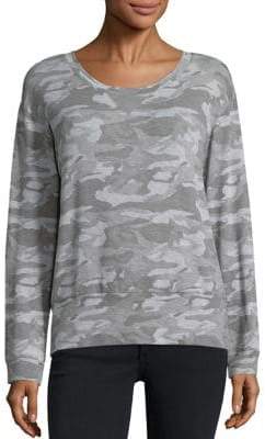 Monrow Camouflage-Print Sweatshirt