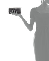 Thumbnail for your product : Zac Posen ZAC Eartha Embossed Faux-Leather Wallet, Silver