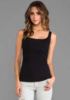 Thumbnail for your product : Susana Monaco Scoop Gather Tank