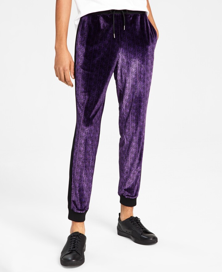 INC International Concepts Men's Gemini ClassicFit Geometric Tracksuit Pants, Created for Macy