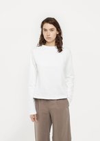 Thumbnail for your product : Sunspel Loopback Cropped Sweatshirt White Size: UK 8