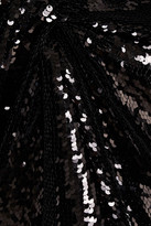 Thumbnail for your product : 16Arlington Draped Sequined Mesh Mini Dress
