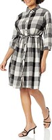 Thumbnail for your product : Angie Women's Buffalo Check Long Sleeve Shirt Dress
