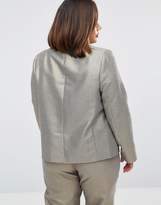 Thumbnail for your product : ASOS Curve CURVE Slim Blazer In Metallic Jacquard