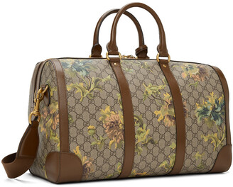 Gucci Brown GG Carnation Print Duffle Bag for Women