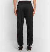 Thumbnail for your product : Givenchy Logo-Trimmed Fleece-Back Jersey Drawstring Sweatpants - Men - Black
