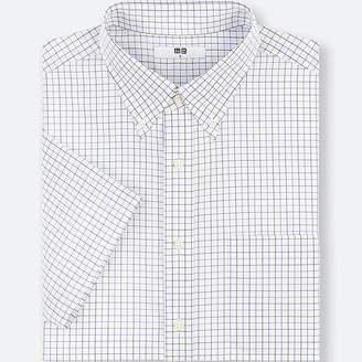 Uniqlo Men's Dry Easy Care Checked Short-sleeve Shirt