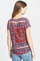 Thumbnail for your product : Lucky Brand Scarf Print Tie Waist Top