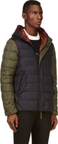 Thumbnail for your product : Duvetica Navy & Olive Quilted Down Ortro Jacket