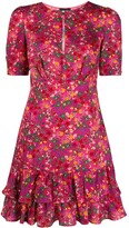 Thumbnail for your product : Liu Jo Floral Printed Flounce Dress