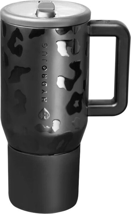 HYDROJUG 20 oz. Traveler Tumbler with Premium Finish, Black Leopard