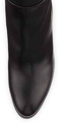 Stuart Weitzman Lacemeup Leather Over-The-Knee Boot, Black