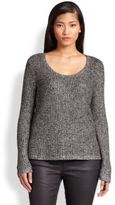 Thumbnail for your product : Eileen Fisher Eileen Fisher, Sizes 14-24 Scoopneck Metallic Boxy Sweater