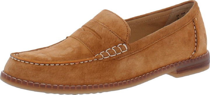 Hush Puppies Wren Womens Leather Slip On Penny Loafers - ShopStyle