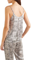 Thumbnail for your product : ATM Anthony Thomas Melillo Snake-print Silk-charmeuse Camisole