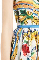 Thumbnail for your product : Dolce & Gabbana 'Majolica' Tile Print Cotton Poplin Dress