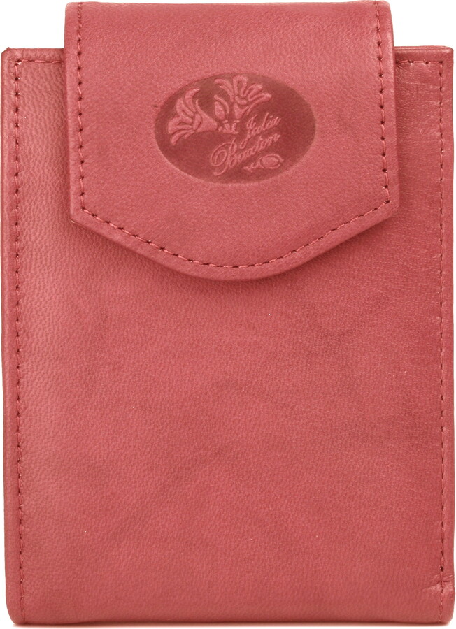 Julia Buxton Women’s Heiress Convertible Billfold Leather, Red