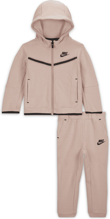 Nike Sportswear Tech Fleece Baby (12-24M) Zip Hoodie and Pants Set in Pink  - ShopStyle