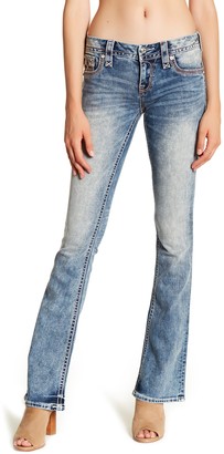 Rock Revival Rhinestone Embellished Boot Cut Jeans