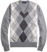 Thumbnail for your product : Brooks Brothers Cashmere Argyle V-Neck Sweater
