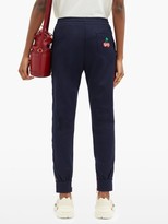 Thumbnail for your product : Gucci Web-stripe Jersey Track Pants - Navy