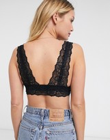 Thumbnail for your product : Mama Licious Mamalicious Maternity bra with nursing function in black lace