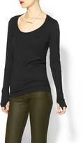 Thumbnail for your product : Alternative Apparel Alternative Rib Sleeve Scoop Neck Tee