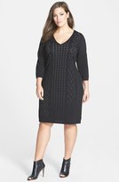 Thumbnail for your product : Calvin Klein V-Neck Sweater Dress (Plus Size)