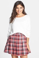 Thumbnail for your product : Mimichica Mimi Chica Plaid Pleat Skirt (Juniors)