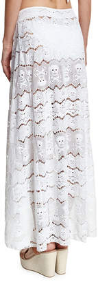 Letarte Embroidered Lace Coverup Skirt