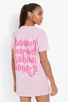 boohoo Tall Overdyed Babydoll T-shirt