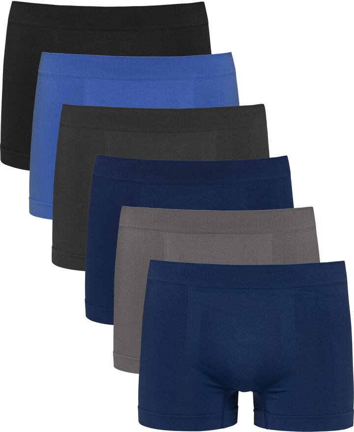 Pack of 12 Channo Men's Boxer Brief Seamless Designer Underwear Fitted Soft Comfort Elegant Design