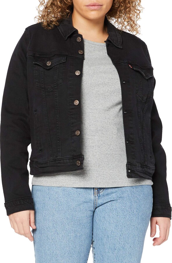 levis original trucker jacket black