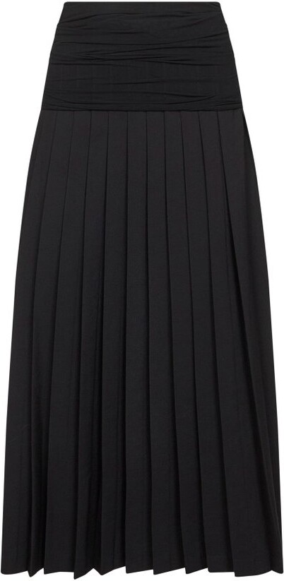 MM6 MAISON MARGIELA Mid-Rise Pleated Midi Skirt