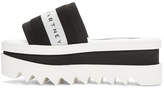 Thumbnail for your product : Stella McCartney Black and White Sneak-Elyse Slide Sandals