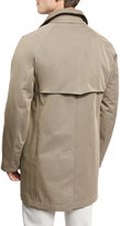 Thumbnail for your product : Loro Piana Hooded Single-Breasted Raincoat, Antelope