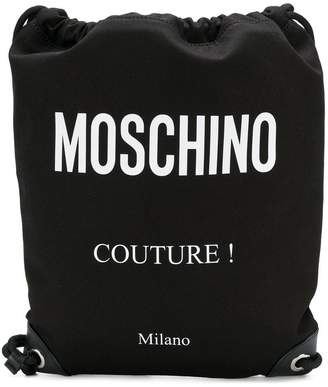 Moschino drawstring backpack