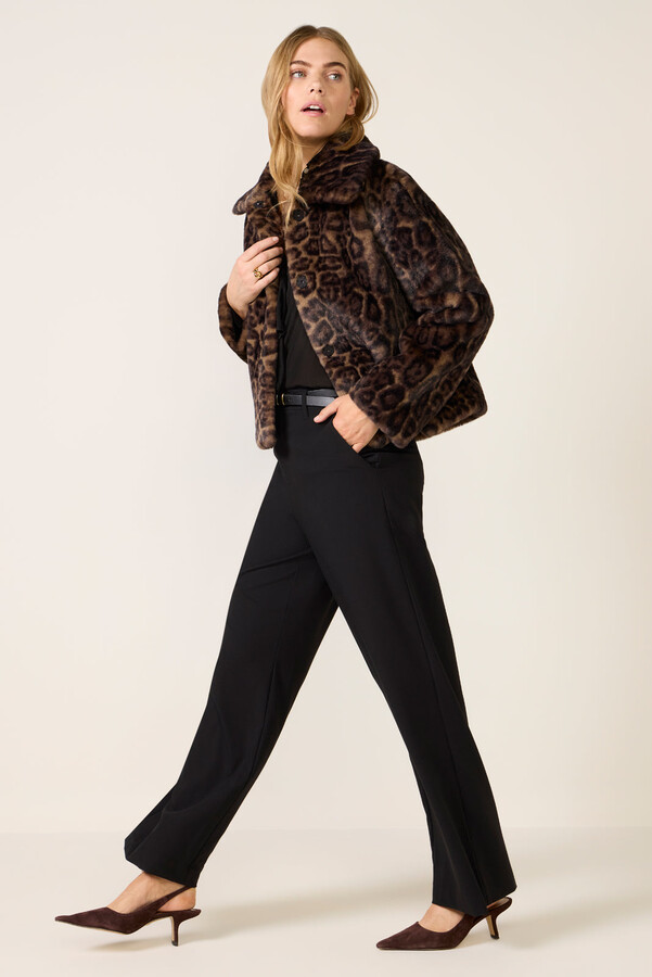 Apparis Elis Leopard Coat