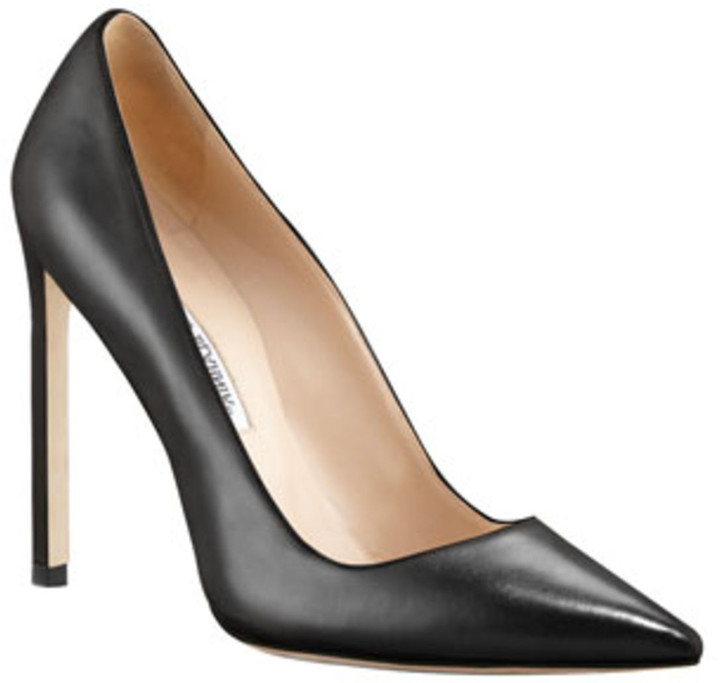 manolo blahnik bb patent 115mm pump