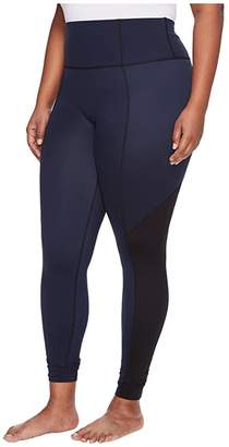 Spanx Plus Size Active Crop Pants (Lapis Night) Women's Workout