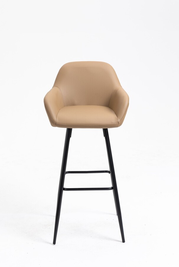 Bar Stools with Back and Footrest Counter Height Dining Chairs Set of 2 ShopStyle