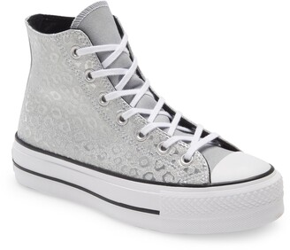 Converse Chuck Taylor® All Star® Lift High Top Glitter Platform Sneaker